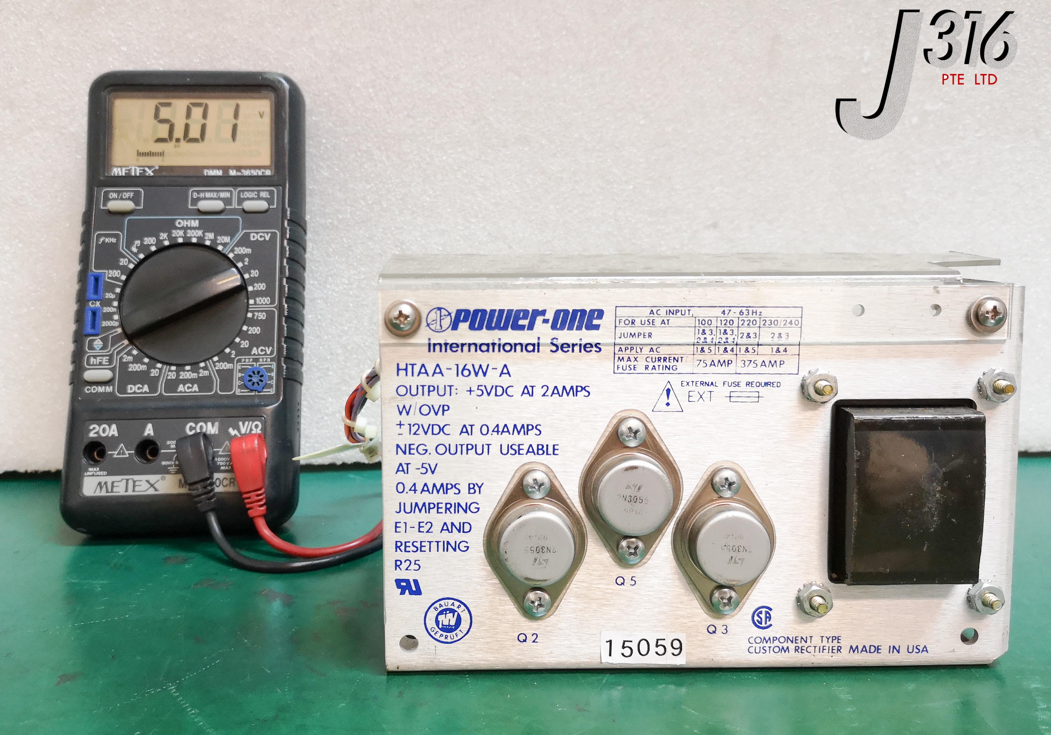 15059 LAM RESEARCH DC POWER SUPPLY,5V, HTAA-16W-A 853-017505-001-B